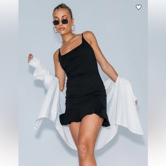 Princess Polly KIRIBATI MINI DRESS BLACK size 2 - Picture 5 of 12